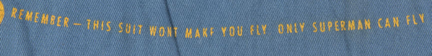 Superman Only Superman can fly label